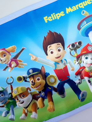 Porta talher + jogo americano impermeável patrulha