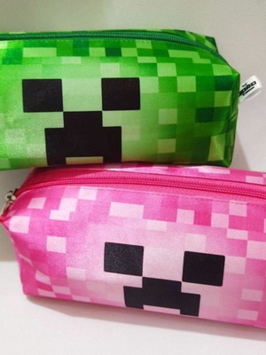 35 estojos box minecraft
