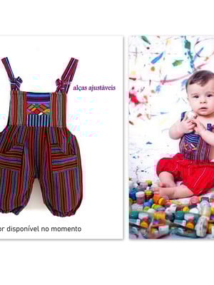Romper lãzinha menino menina um ano bordado a mão
