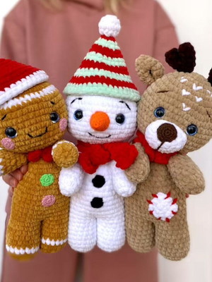 Receita rena natal - receita amigurumi em português