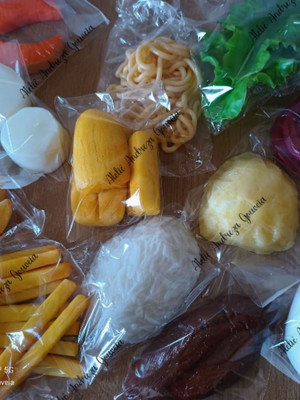Replicas de alimentos variados kit com 20 porções à escolher