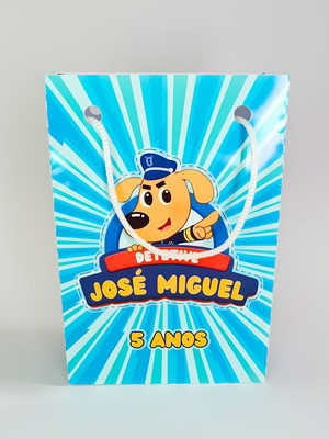 Sacolinha personalizada p - detetive labrador