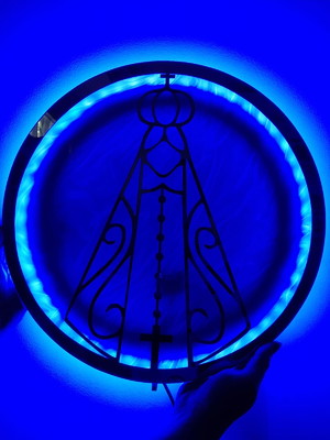 Placa de acrílico com logo ou letreiro e iluminação led