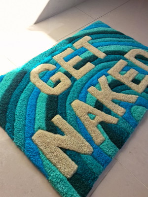 Tapete artesanal tufting get naked 60x40cm