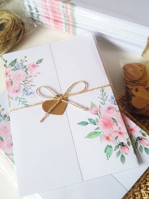 Convite de casamento floral