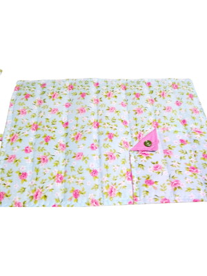 Jogo americano com porta talher floral delicada
