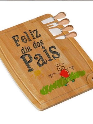 Tábua de bambu personalizada