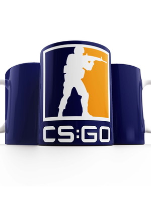 Caneca cerâmica cs:go logo