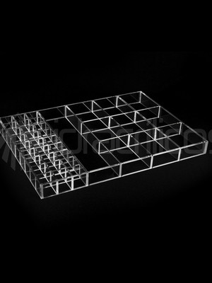 Divisória para gaveta com fundo 6 x 31,3 x 66cm