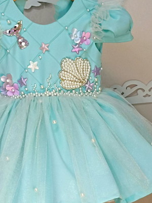 Vestido festa fundo do mar