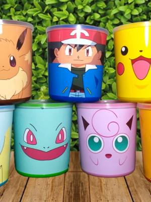 Latas tipo ninho pokemon(vazio) kit com 15