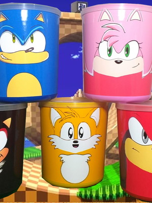 Kit com 15 latas tipo ninho sonic(vazio)