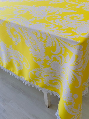 Toalha de mesa com renda 450x 157 cm