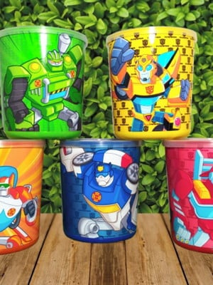 Kit com 15 latas tipo ninho rescue robots(vazio)