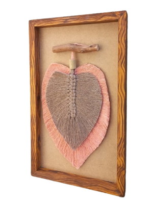 Quadro arte de macramê estilo bohochic