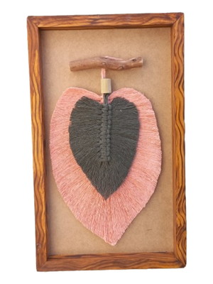 Quadro arte de macramê estilo bohochic