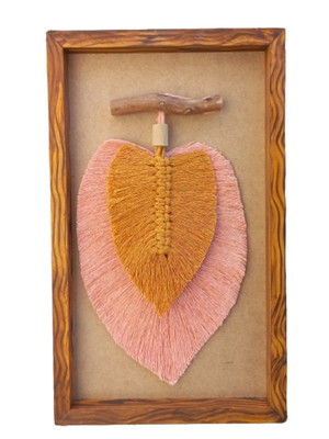 Quadro arte de macramê estilo bohochic