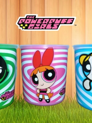 Kit com 18 latas tipo ninho meninas super poderosas(vazio)