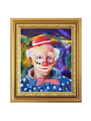 Quadro "o palhaço, alegria flutuante" wagner, 1986, original