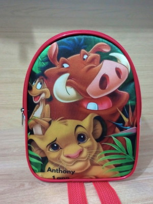 Mochila de plástico transparente personalizada timão & pumba