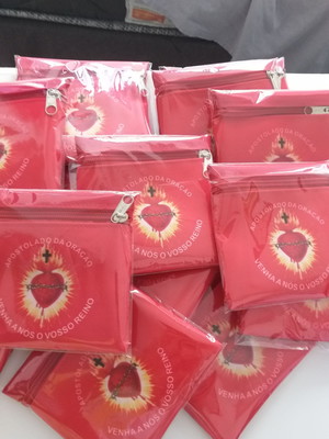 50 bolsas para fita do apostolado d oração 1 kit com 50 unid