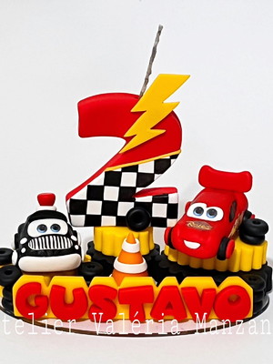 Vela tema carros personalizada