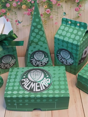 Kit festa 20 caixas futebol palmeira verdão palestra italia