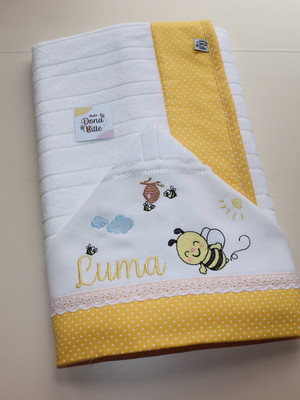 Toalha de banho infantil com capuz