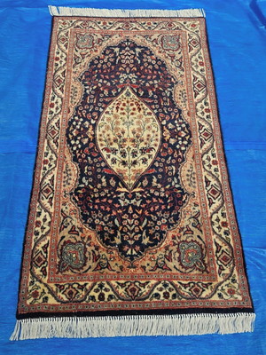 Belo tapete oriental tabriz indiano - 1,39 x 0,77