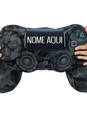 Almofada personalizada gamer camuflada militar exército