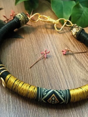 African choker uni - gargantilha étnica estilo africana