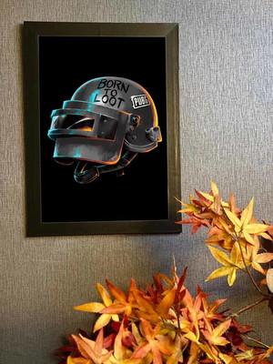 Jogo pubg battlegrounds, quadro com moldura 33x24cm