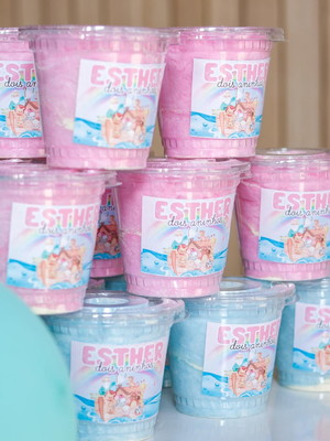 30 unidades algodão sabor chiclete copo 400ml