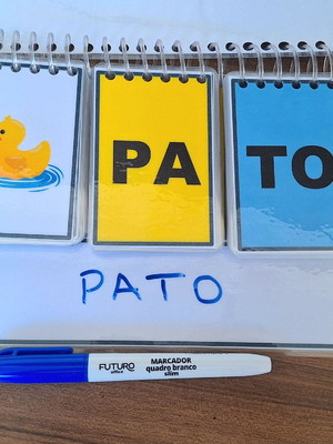 Mini caderno formando palavras dissilabas