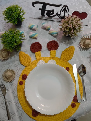 Sousplat infantil - girafa