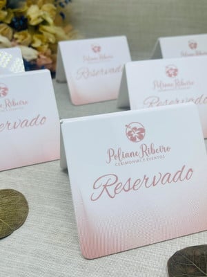 Placa reservado de mesa