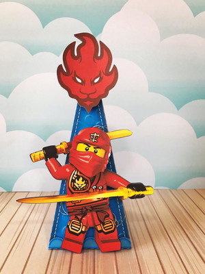 Caixa pirâmide ninja go