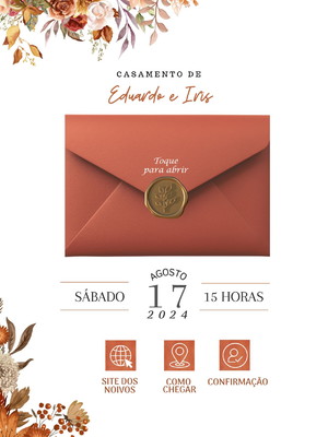 Estilo carta convite em vídeo