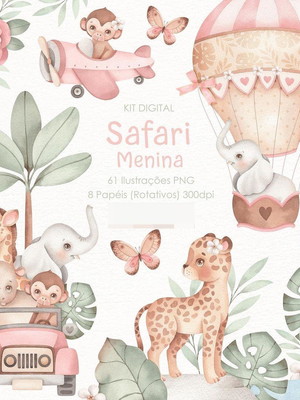 Kit digital- safari menina 133
