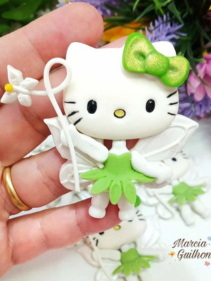 Aplique de biscuit hello kitty