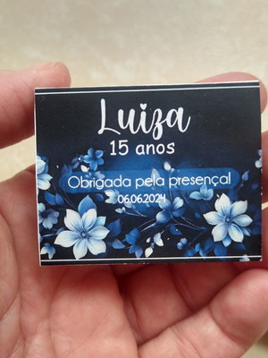 Lembrancinha 15 anos chicletes personalizados