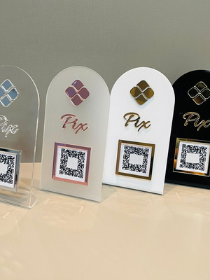 Placa 1 qr code mega slim