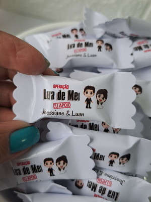 Bala personalizada operação lua de mel