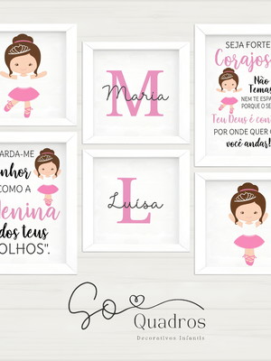 Quadrinhos decorativos bailarina