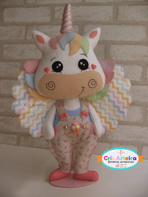 Boneco unicórnio 35 cm