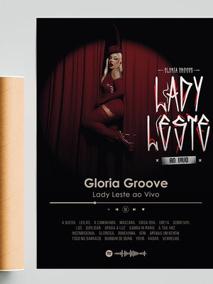 Poster gloria groove lady leste ao vivo - a3