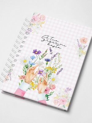 Caderno pautado a tua graça me basta com versículos bíblicos