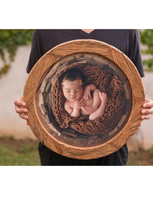 Quadro madeira de demolição - foto direto na madeira 40cm