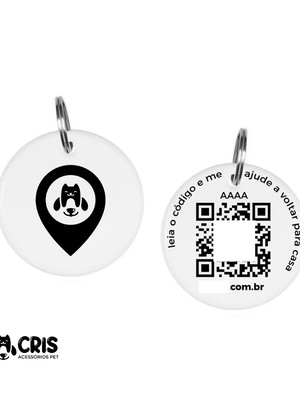 Tag de identificação pet inteligente qr code - 1dog