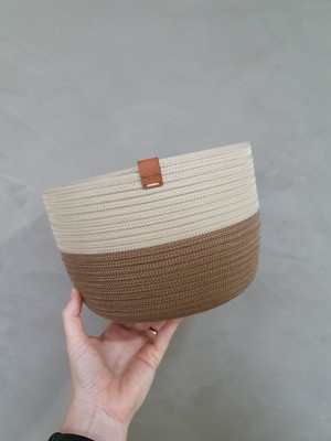 Cachepot | vaso decorativo em corda náutica 23x15